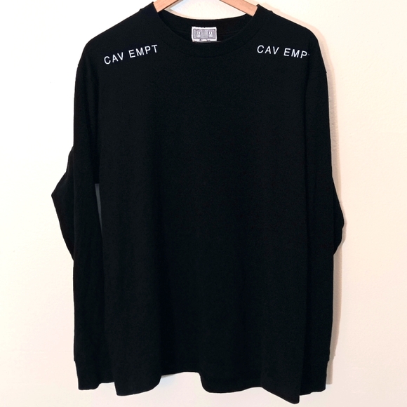 . Cav Empt Black And Grey Huge Box Print Graphic Streetwear Shirt! - Picture 1 of 4